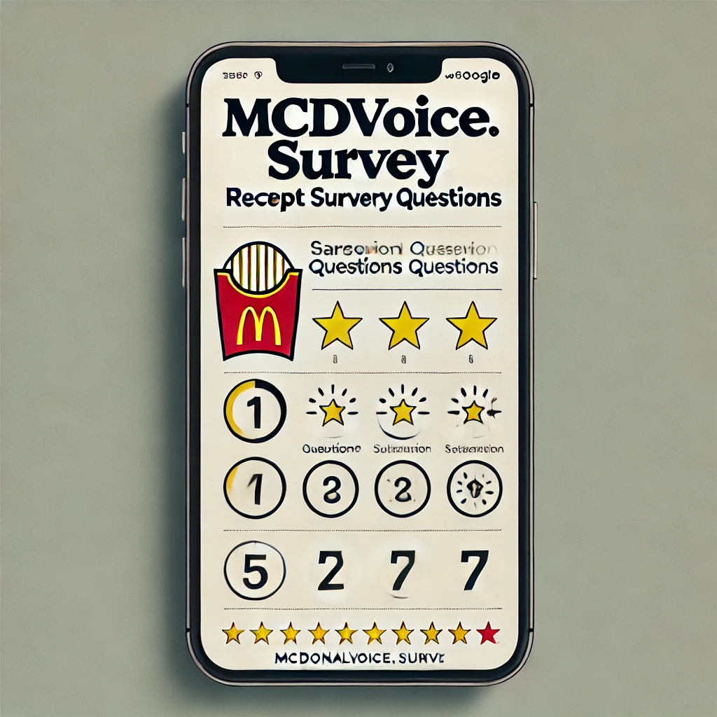 McDVoice Survey Receipt Survey Questions