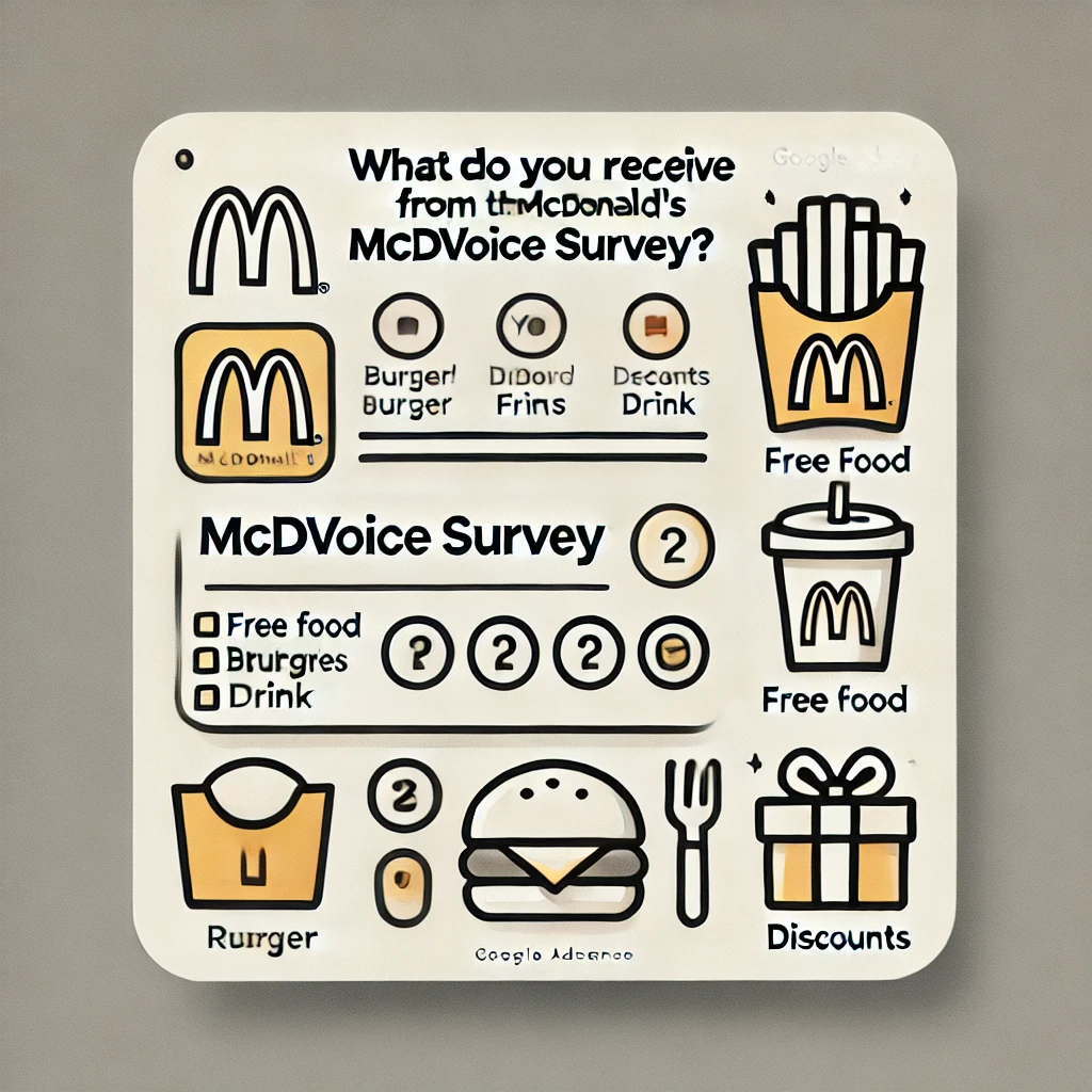 What do you receive from the McDonald's mcdvoice survey